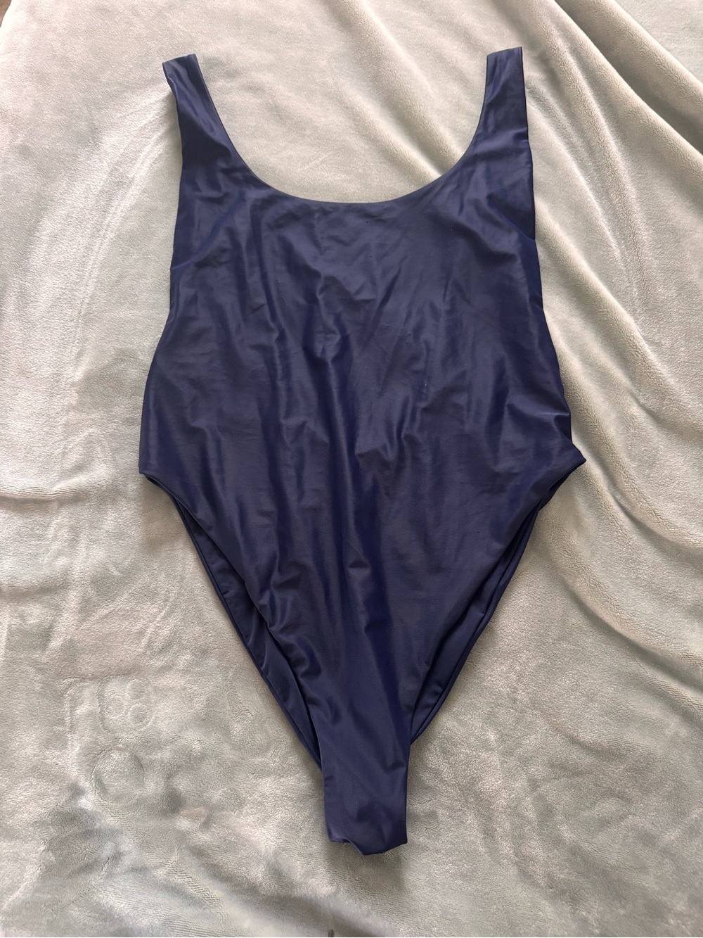 aerie Navy Blue Scoop-Back One-Piece Swimsuit